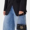 e44ff262-08f4-424d-9bea-4c1291ada37d Portofel Love Moschino Negru cu Lanț Logo Auriu